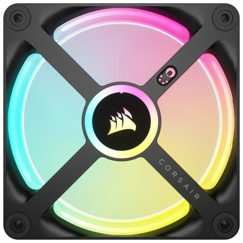 VENTILADOR GABINETE CORSAIR (CO-9051002-WW) ICUE LINK QX120 RGB,3 FAN,120MM,DOMO MAGNETICO,NEGRO image 5