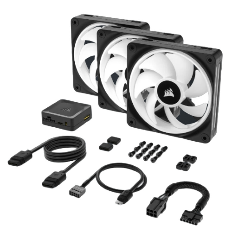 VENTILADOR GABINETE CORSAIR (CO-9051002-WW) ICUE LINK QX120 RGB,3 FAN,120MM,DOMO MAGNETICO,NEGRO image 8