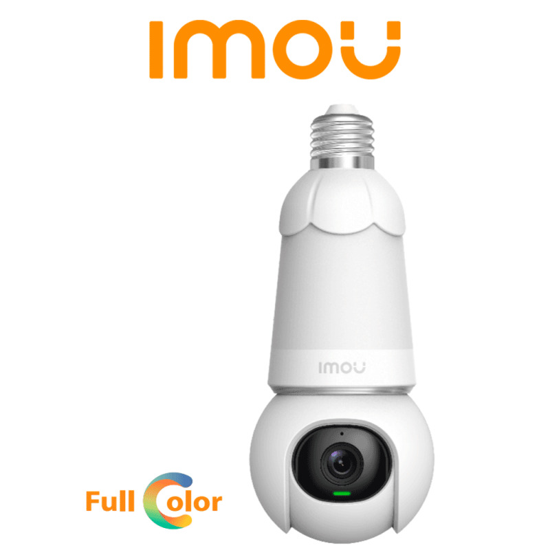 IMOU BulbCam 3MP (IPC-K6C-3H1WEB-E27-imou)- Cámara de 3MP/ Disuasión activa/ Modo privacidad/ Detección de humanos & Vehículos/ Audio bidireccional/ Full Color/ Smart tracking #CONGIMOU1