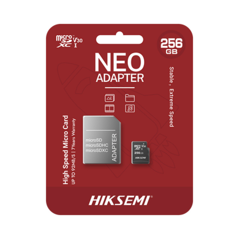 Memoria microSD con Adaptador Ideal para Celular o Tablet / 256 GB / Multipropósito