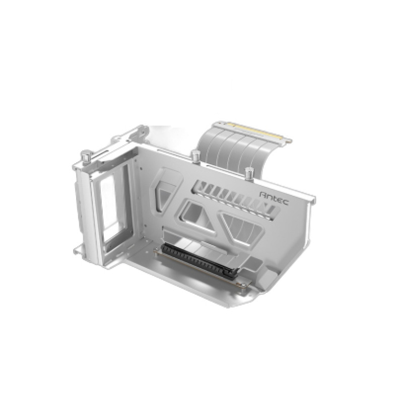 SOPORTE P/ TARJETA DE VIDEO ANTEC (AT-ARCVB-W190-PCIE4-RTX40) SHIFT, VERTICAL GPU BRACKET CON CABLE RISER PCI-E 4.0, BLANCO
