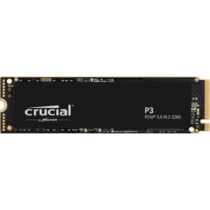 UNIDAD SSD M.2 CRUCIAL 500GB (CT500P3SSD8) P3, PCIE 3.0, NVME, 3D NAND, 2280