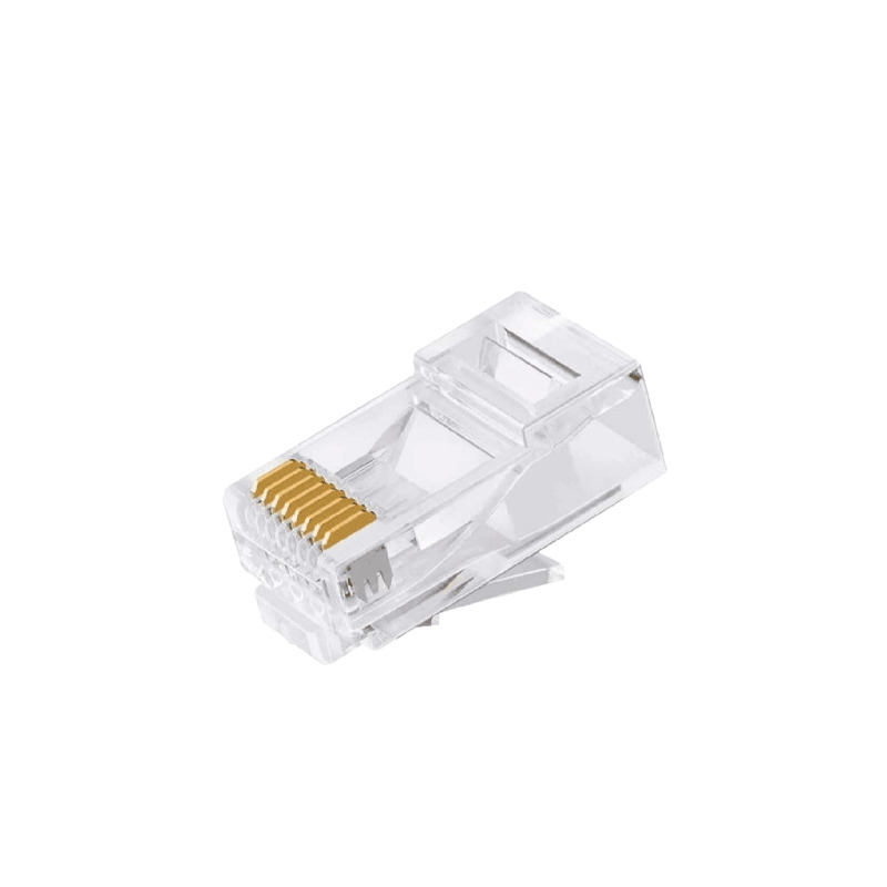 DAHUA PFM976-531-PT - Caja con 100 Plugs Pass through RJ45 Cat5e/ Chapado de Oro de 15 U"/ Clasificación de Resistencia al Fuego UL94V-2 / #LoNuevo #CONEEN image 3