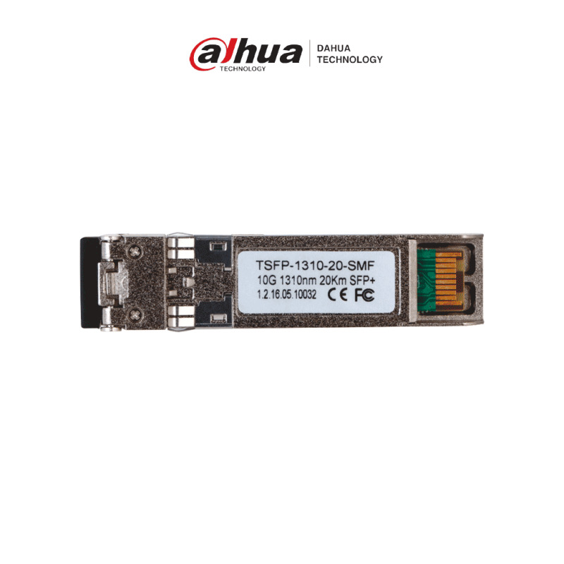 DAHUA TSFP-1310-20-SMF Módulo óptico Gigabit/ Doble fibra / Puerto LC/ Envío de 1310nm y recepción de 1310nm/ Distancia de transmisión hasta 20 km