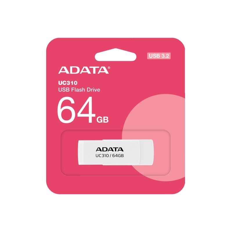 ADATA UC310 unidad flash USB 64 GB USB tipo A 3.2 Gen 1 (3.1 Gen 1) Blanco image 2