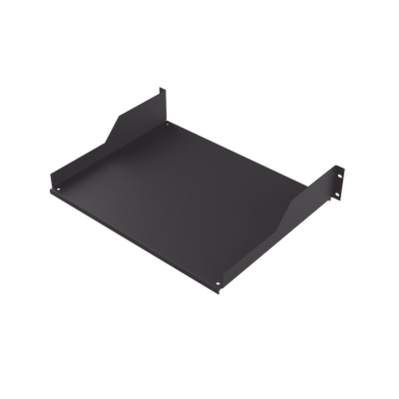 Charola para Soportar Equipos en Rack de 19 in Profundidad de 34 cm Color Negro 2U
