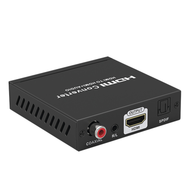Extractor de Audio de HDMI a HDMI  Audio / Salida de Audio Digital o Análoga / SPDIF / Toslink / Auxiliar 35mm Estéreo / Salida HDMI solo video / Soporta ARC / HDR / HDCP / Separa el Audio del Contenido HDMI image 3