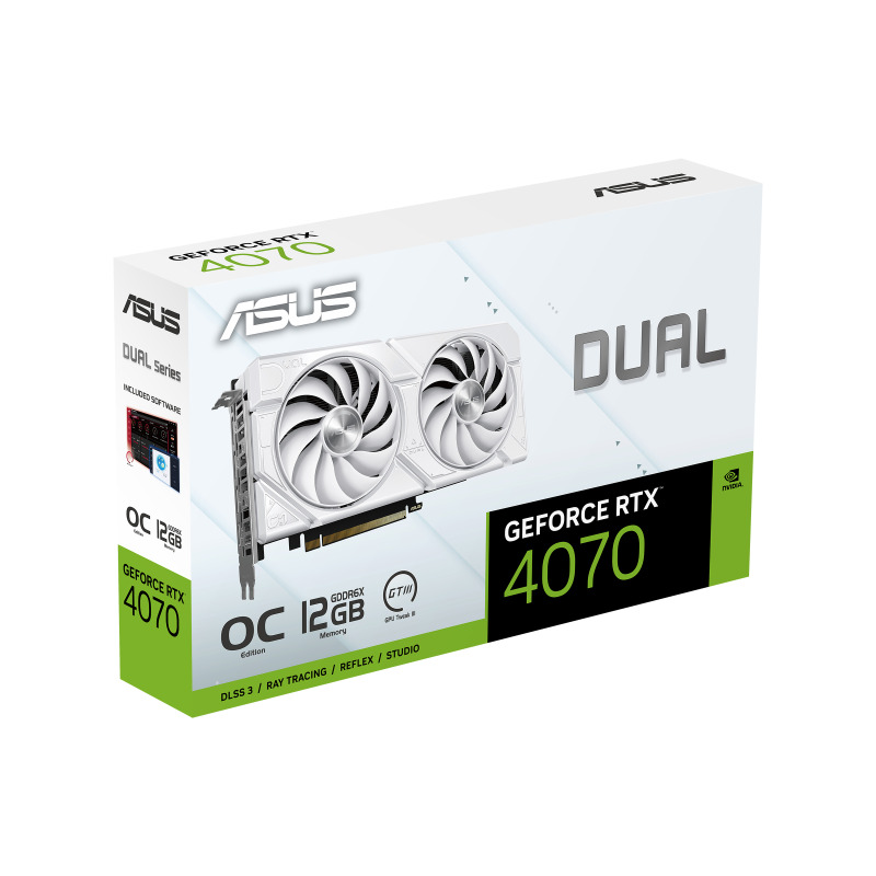 TARJETA DE VIDEO ASUS NVIDIA RTX4070 /PCIE X16 4.0 /12GB GDDR6X /HDMI /3X DP /ESTANDAR /GAMA ALTA /BLACA image 13