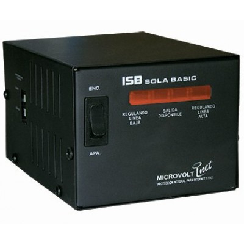 REGULADOR SOLA BASIC ISB MICROVOLT 2000VA / 1800 WATTS C/PROT/LINEA 4 CONT image 2