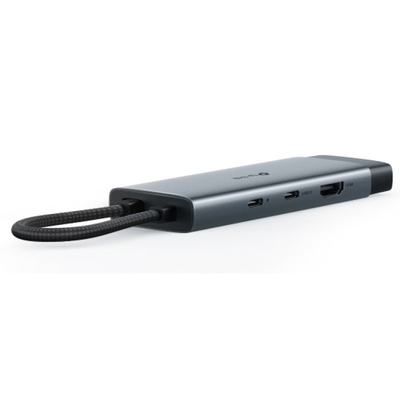 Adaptador HUB 6 en 1 1 puerto USBC entrada 1 puerto HDMI 4K 1 puerto Ethernet Gigabit 1 puerto USBC y 2 puertos USBA image 5