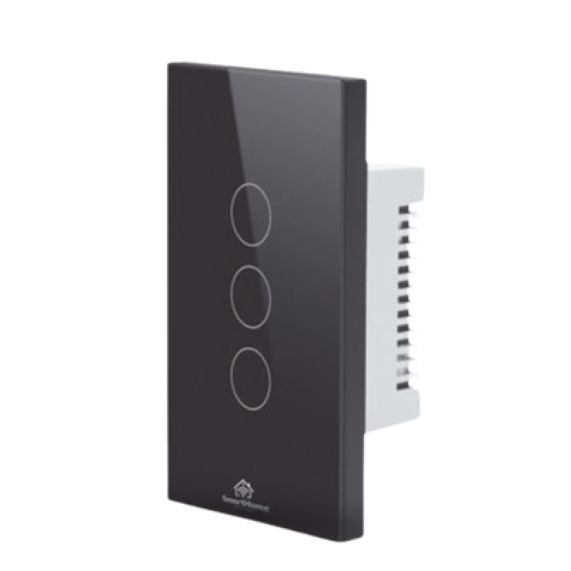 Wifi Apagador switch inalámbrico WIFI control de 3 regresos de carga 110V