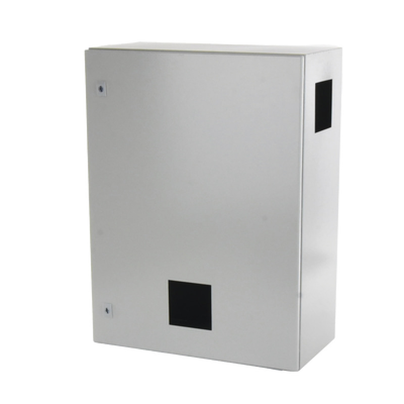 Gabinete Ventilado de Acero IP55 Uso en Exterior 600 x 800 x 300 mm con Placa Trasera Interior Metálica y Compuerta Inferior Atornillable Incluye Ventilador Ventilas filtros Chapas y Llave T image 4