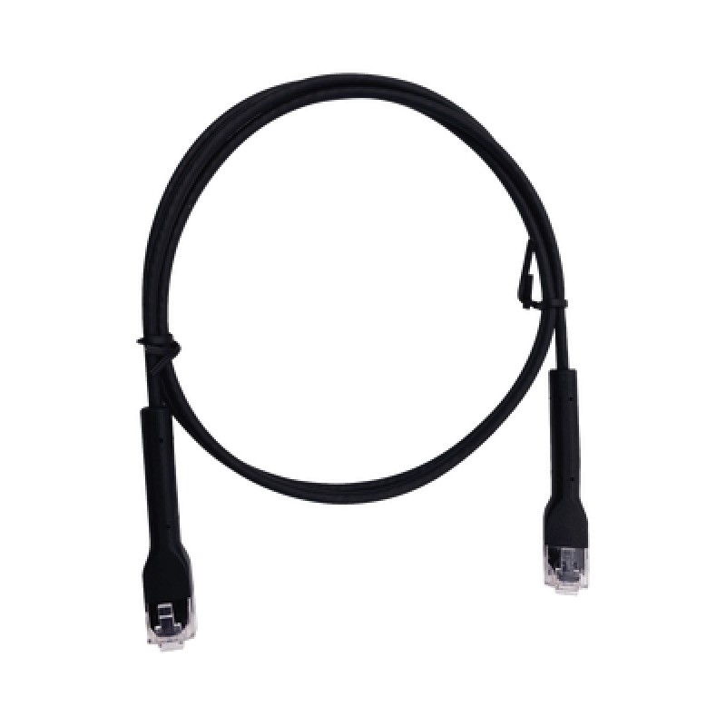 Cable de Parcheo Ultra Slim Con Bota Flexible UTP Cat6  15 m Negro Diámetro Reducido image 2