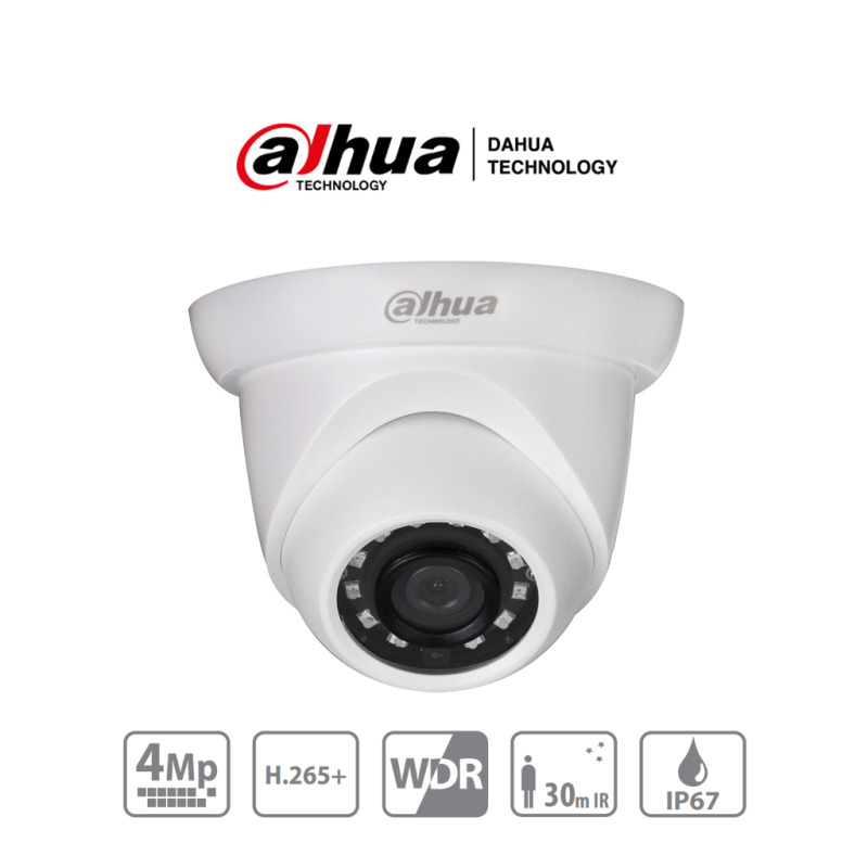 DAHUA IPC-HDW1431S -  Cámara IP Domo de 4 Megapixeles/ H.265/ WDR Real/ Lente de 2.8 mm/ IR de 30 Mts/ IP67/ Poe image 2