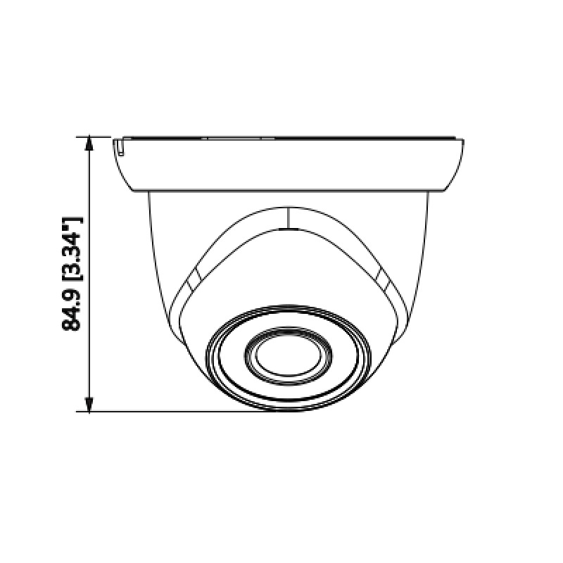 DAHUA IPC-HDW1431S -  Cámara IP Domo de 4 Megapixeles/ H.265/ WDR Real/ Lente de 2.8 mm/ IR de 30 Mts/ IP67/ Poe image 6