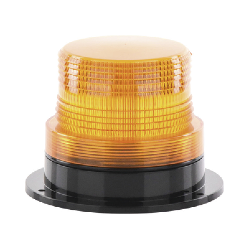 Burbuja Brillante de Larga Vida Útil con 8 LEDs Color Ambar Domo Ambar 110 Vca