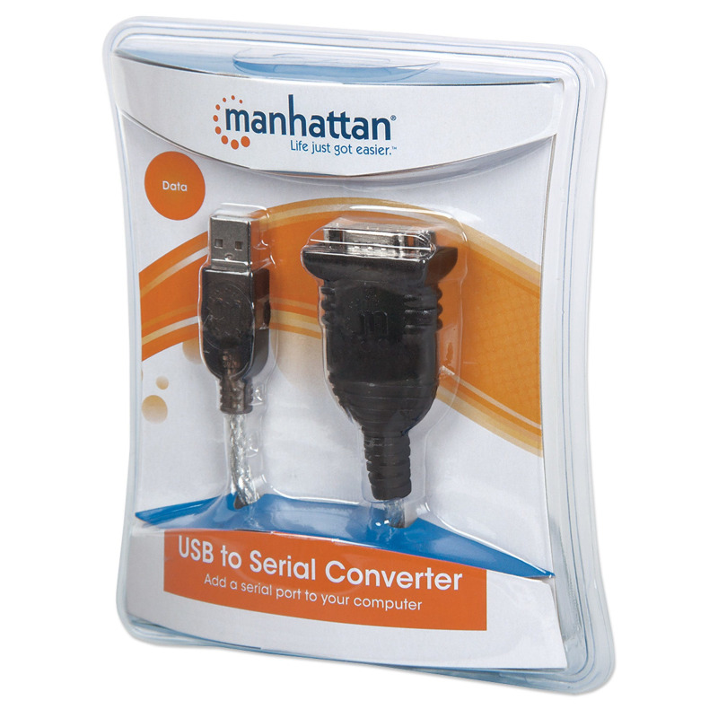 MANHATTAN 205146 - Convertidor USB a Serial RS232/COM/DB9 / Chip Prolific PL-2303 / Calibre 24AWG / 45 cm / Empaque tipo Blíster  image 10