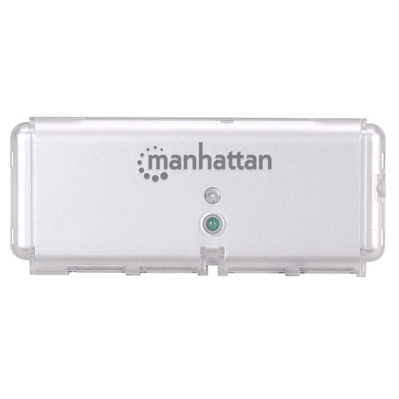 MANHATTAN 160599 - Hub USB de 4 Puertos de Alta Velocidad/ Provee Energía/ Cable USB Integrado/ Protección Contra Sobrecarga de Corriente (hot-swappable)/ LED Indicador de Alimentación/ image 5