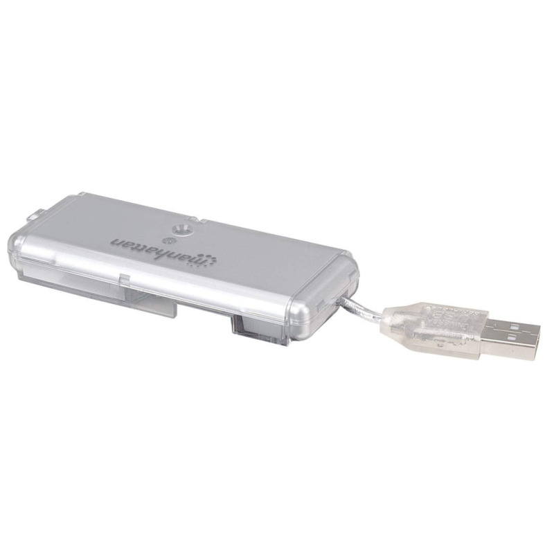MANHATTAN 160599 - Hub USB de 4 Puertos de Alta Velocidad/ Provee Energía/ Cable USB Integrado/ Protección Contra Sobrecarga de Corriente (hot-swappable)/ LED Indicador de Alimentación/ image 6