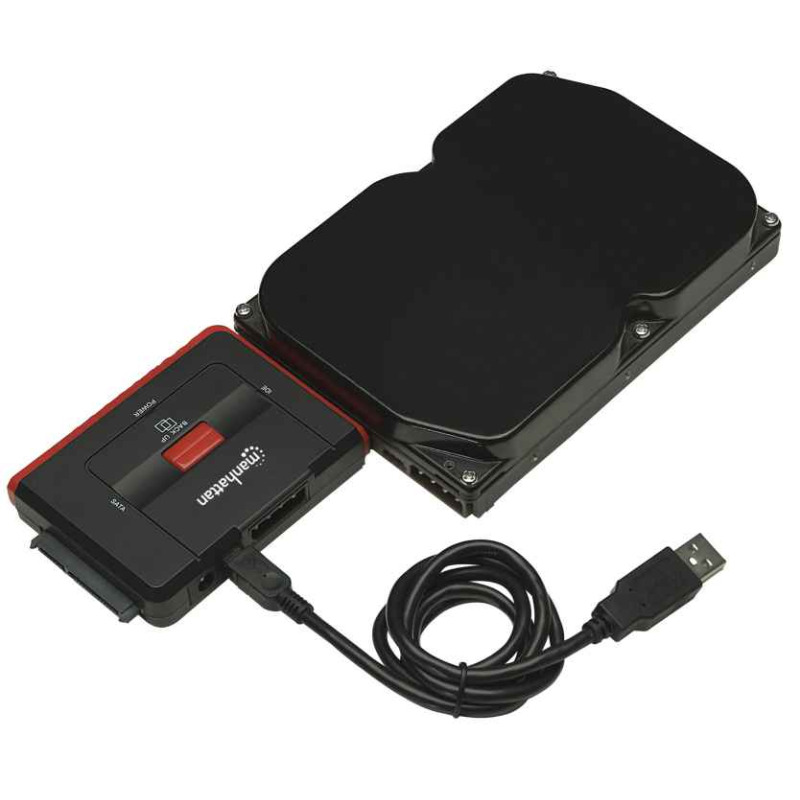 ADAPTADOR USB,MANHATTAN,179195, 2.0 A HDD IDE40/SATA OTB image 4