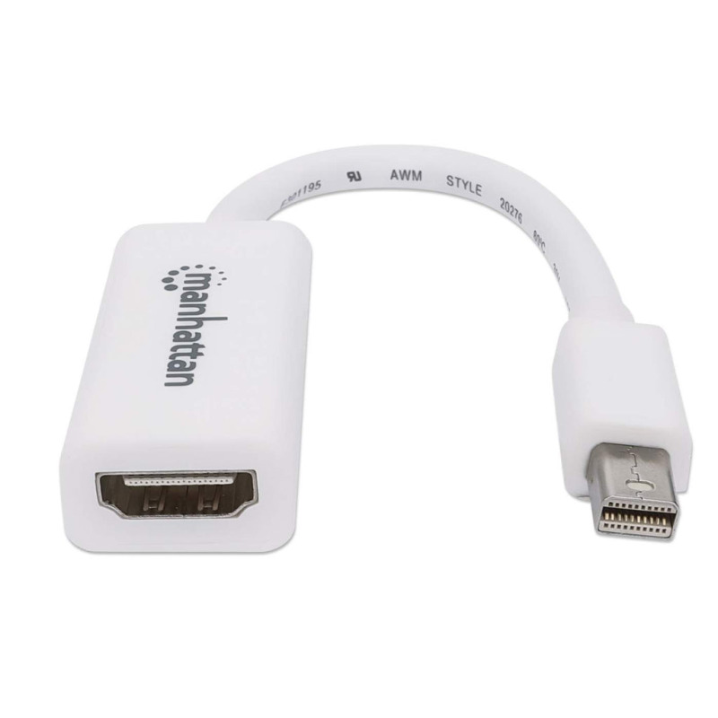 MANHATTAN 322461 - Adaptador Pasivo de Mini DisplayPort a HDMI/ Mini DisplayPort Macho a HDMI Hembra/ Soporta Una Resolución de 1080p@60Hz/ Soporta Audio sin Compresión/  image 5