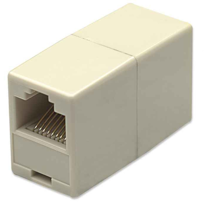 INTELLINET 504225 COPLE RJ45 MODULAR CAT5E HEMBRA A HEMBRA UTP Para Telecomunicaciones, 8 hilos Pin a Pin