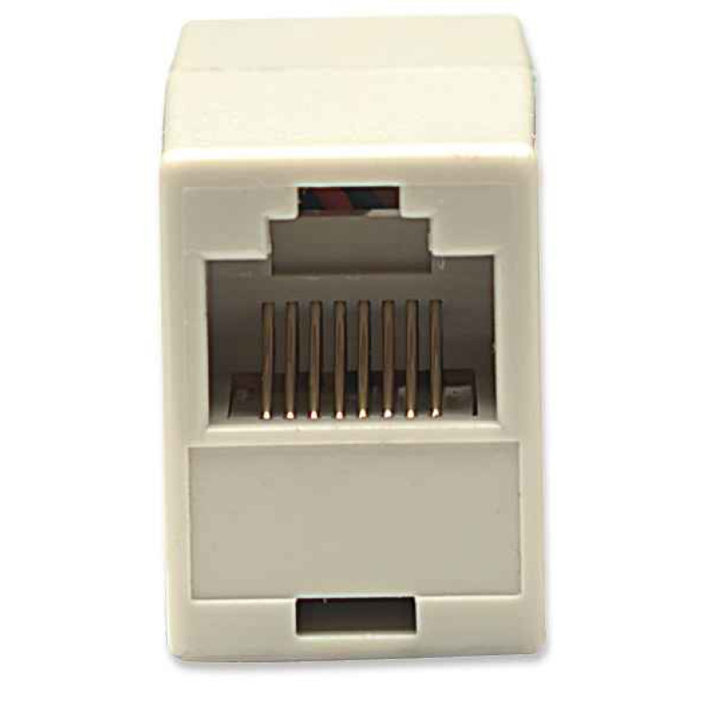 INTELLINET 504225 COPLE RJ45 MODULAR CAT5E HEMBRA A HEMBRA UTP Para Telecomunicaciones, 8 hilos Pin a Pin image 8