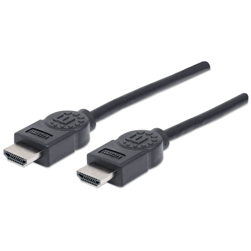 MANHATTAN 306119- Cable HDMI de Alta Velocidad de 1.8 Metros/ Resolución 4k@30Hz/ Soprota 3D/ HDMI Macho a Macho/ Soporta Canal de Retorno de Audio (ARC)/ Blindado para Reducir Interferencia/ 