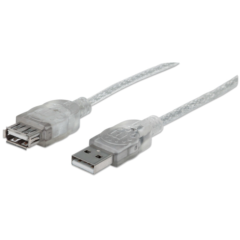 CABLE USB,MANHATTAN,340502, V2.0 EXT. 4.5M PLATA image 2