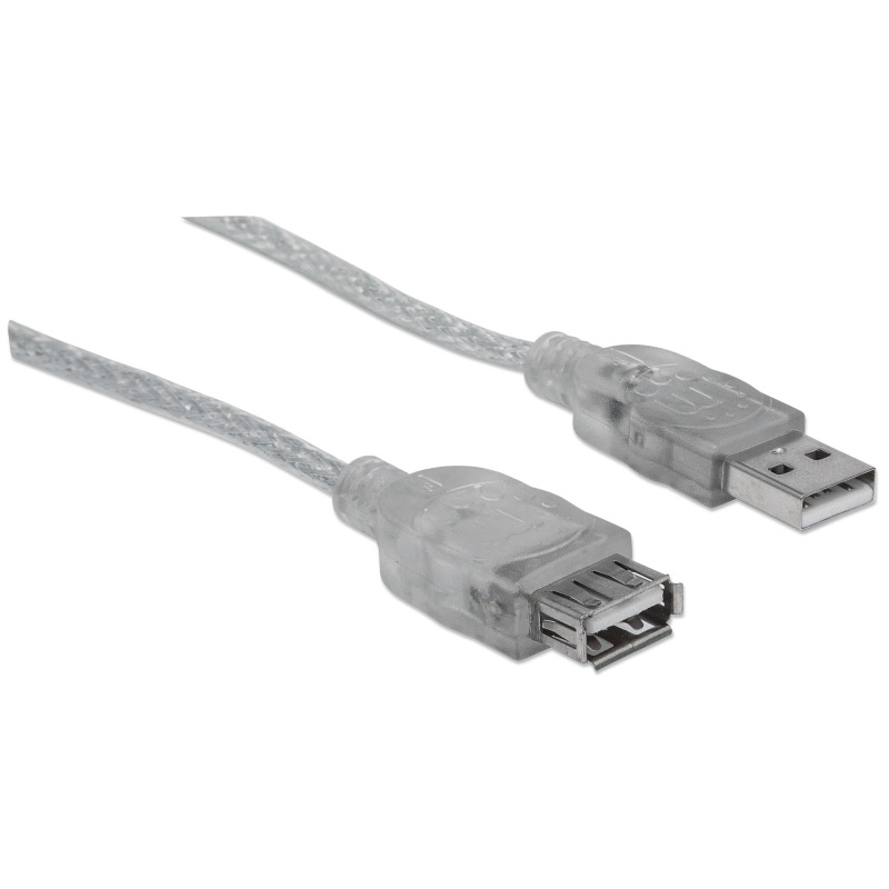 CABLE USB,MANHATTAN,340502, V2.0 EXT. 4.5M PLATA image 4