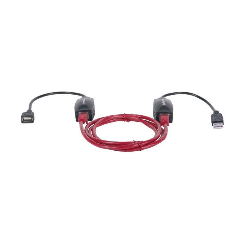 MANHATTAN 179300 - Extensor de línea USB/ Hasta 60m de extensión / Velocidad de hasta 12Mbps / BUS de alimentación 