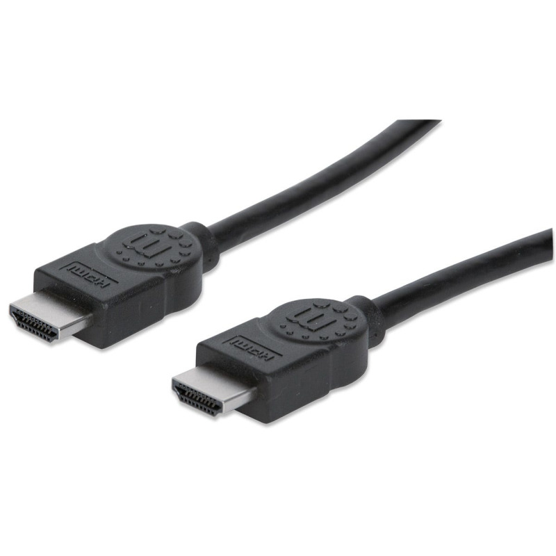 SUSTUTUIDO POR MAN1760043  Cable HDMI de alta velocidad de 5m  / Macho a macho / Blindado / Color negro / Resolución 4K@30Hz / Soporta hasta 1080p en 3D con color intenso