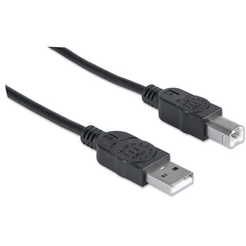 CABLE USB,MANHATTAN,33382, V2.0 A-B  3.0M, NEGRO image 3