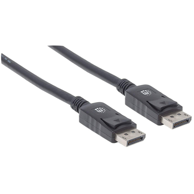 CABLE DISPLAYPORT,MANHATTAN,307116, V1.2 M-M 2.0M NEGRO 4K60HZ,BLINDADO MACHO-MACHO image 3