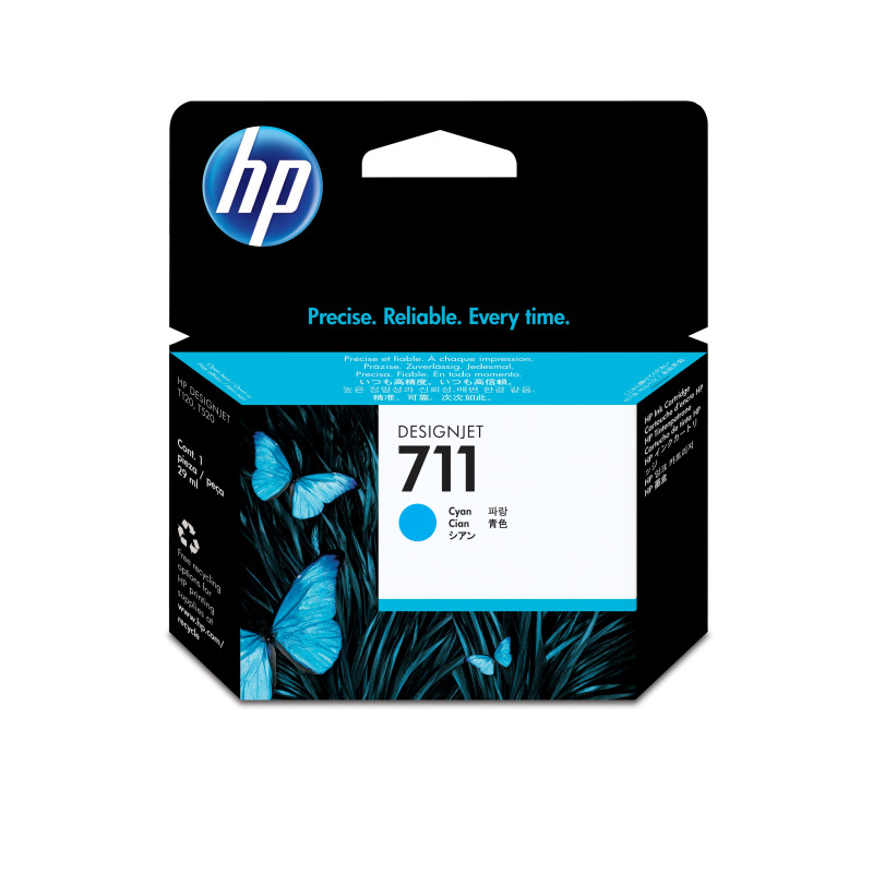 TINTA HP LF 711 CZ130A CYAN DESIGNJET T120 T520 29ML