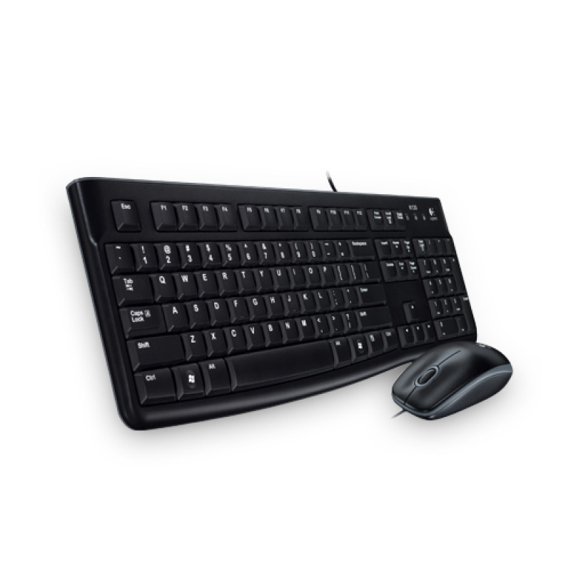TECLADO/MOUSE LOGITECH MK120 NEGRO ALAMBRICOS USB PC / WINDOWS