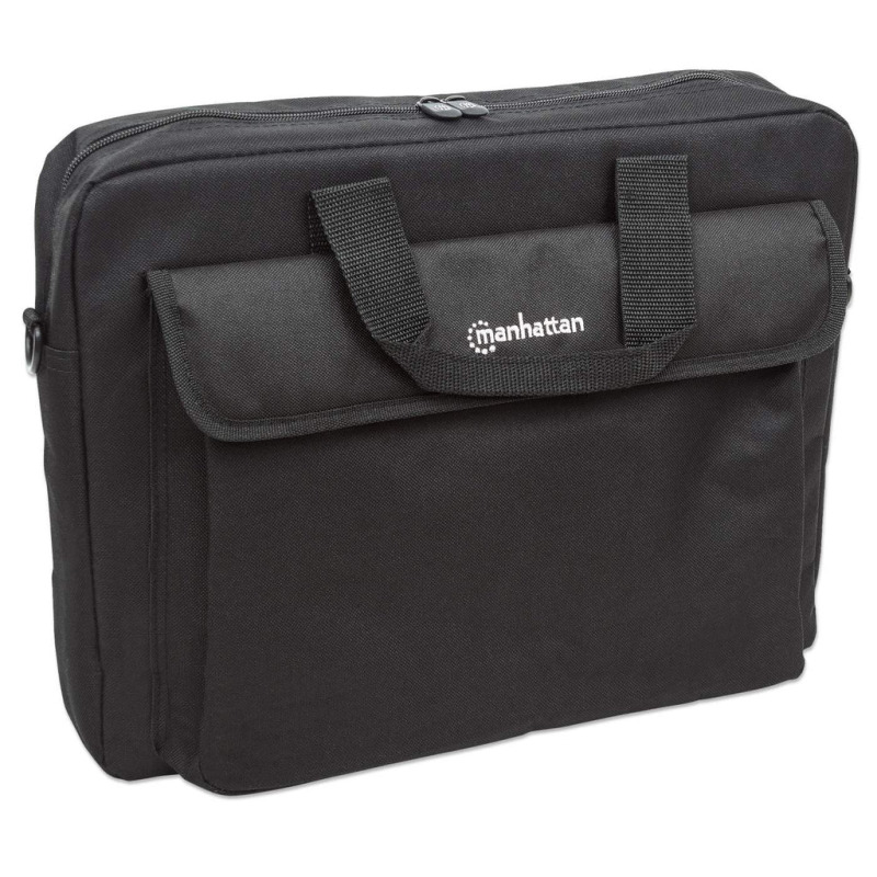 MANHATTAN 438889 Maletín para Computadora Portátil – London Acceso por la parte superior; se ajusta a la mayoría de las computadoras con pantalla amplia de hasta 15.6", Negro (Sobre Pedido) image 5