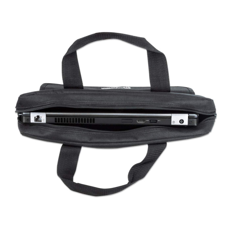 MANHATTAN 438889 Maletín para Computadora Portátil – London Acceso por la parte superior; se ajusta a la mayoría de las computadoras con pantalla amplia de hasta 15.6", Negro (Sobre Pedido) image 10