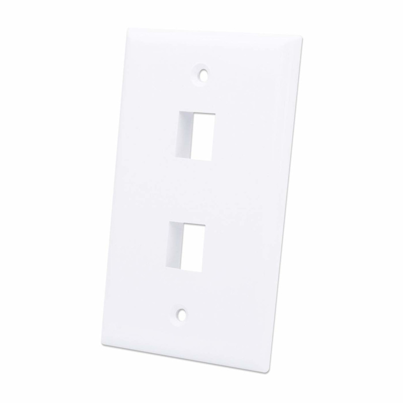INTELLINET 163293 - TAPA (FACEPLATE) / 2 PERFORACION / BLANCO