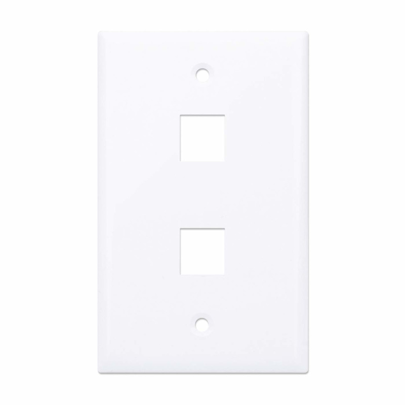 INTELLINET 163293 - TAPA (FACEPLATE) / 2 PERFORACION / BLANCO image 5