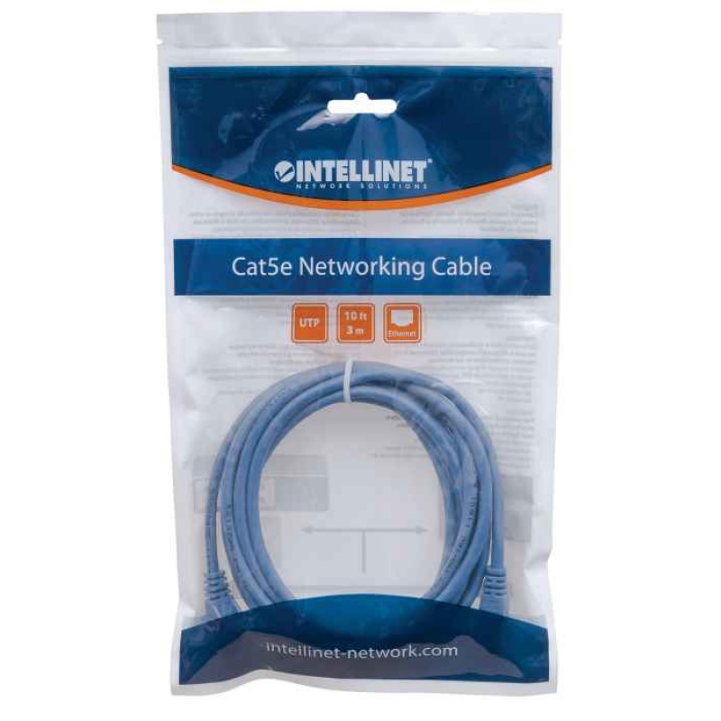 INTELLINET 319775 - CABLE PATCH / 3.0m(10.0f) / Cat 5e / UTP AZUL image 5