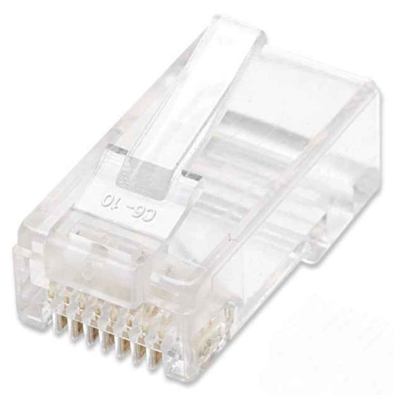 INTELLINET 790055 PLUG RJ45 CAT5E MULTIFILAR UTP BOTE 100 PZAS ORO 15-MICRAS UTP