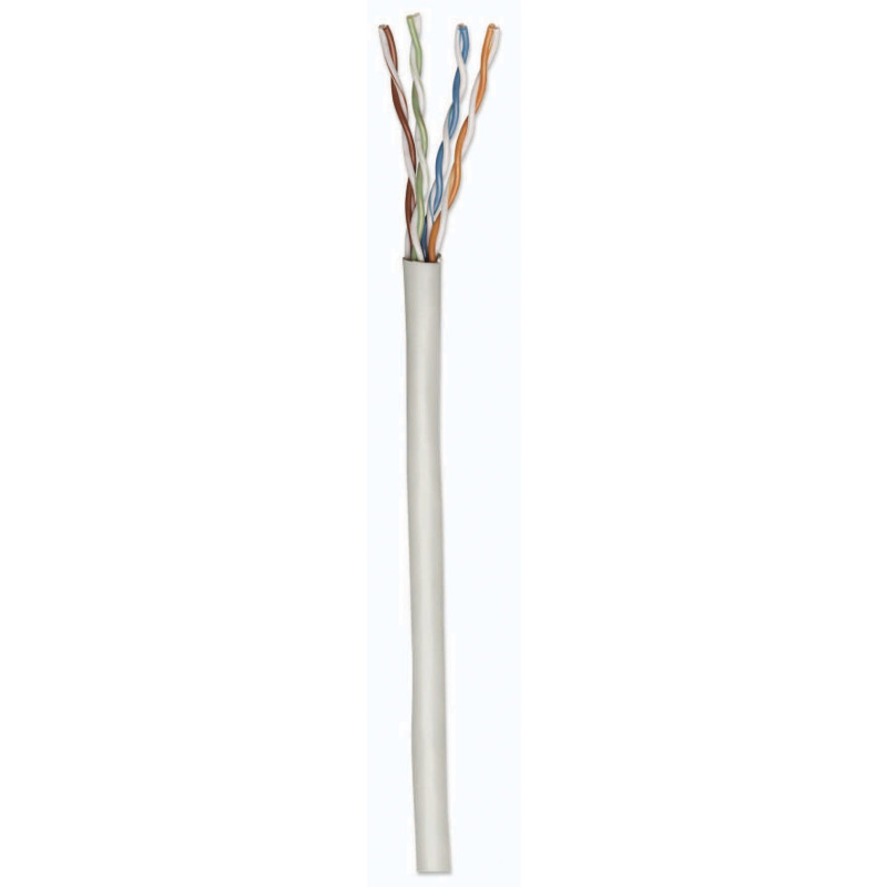 INTELLINET 334136 Bobina de Cable UTP Cat6, Sólida, 100% cobre, 305 m de cable UTP, Filamento sólido, CM, Certificable, Gris image 2