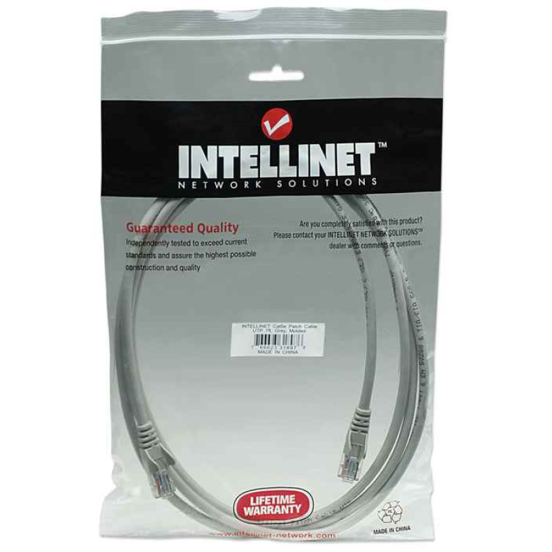 INTELLINET 318976 - CABLE PATCH / 2.0m( 7.0f) / Cat 5e / UTP GRIS image 5