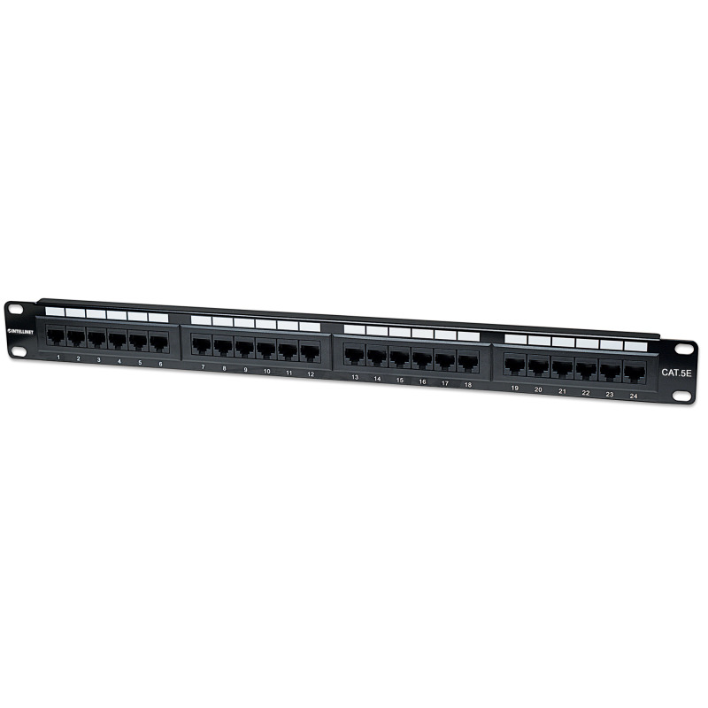 INTELLINET 513555 - PANEL PARCHEO / CAT 5E / 24 PTOS / 1 NIV. RACK