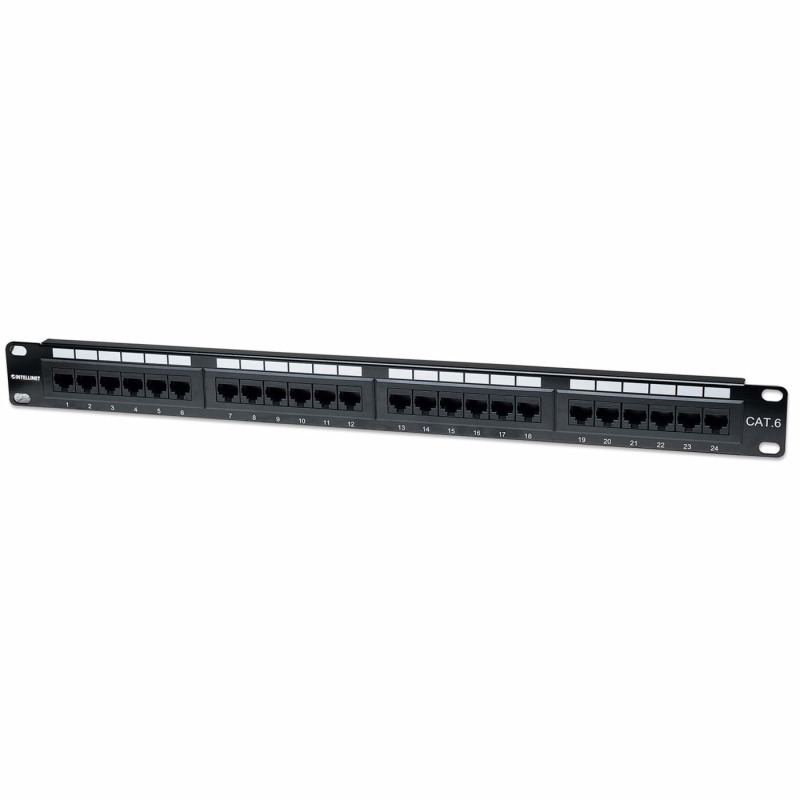 INTELLINET 520959 - PANEL PARCHEO CAT 6 / 24 PTOS /1 NIV. RACK