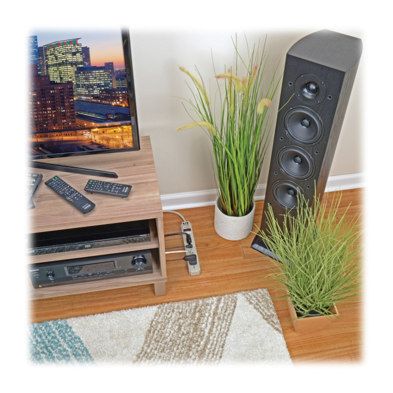 SUPRESOR DE PICOS TRIPP-LITE TLP604 CON 6 CONTACTOS, CABLE 1.22 M (4 PIES), 790 JOULES, GABINETE GRIS CLARO. image 9