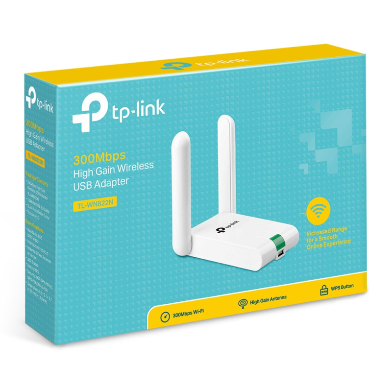TP-LINK - TL-WN822N / Adaptador USB Inalámbrico / Alta Sensibilidad / 300 Mbps  image 20