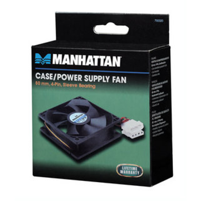 VENTILADOR,MANHATTAN,700320, 80X80X25 MM, 4 PINES,GABINETE CPU image 5