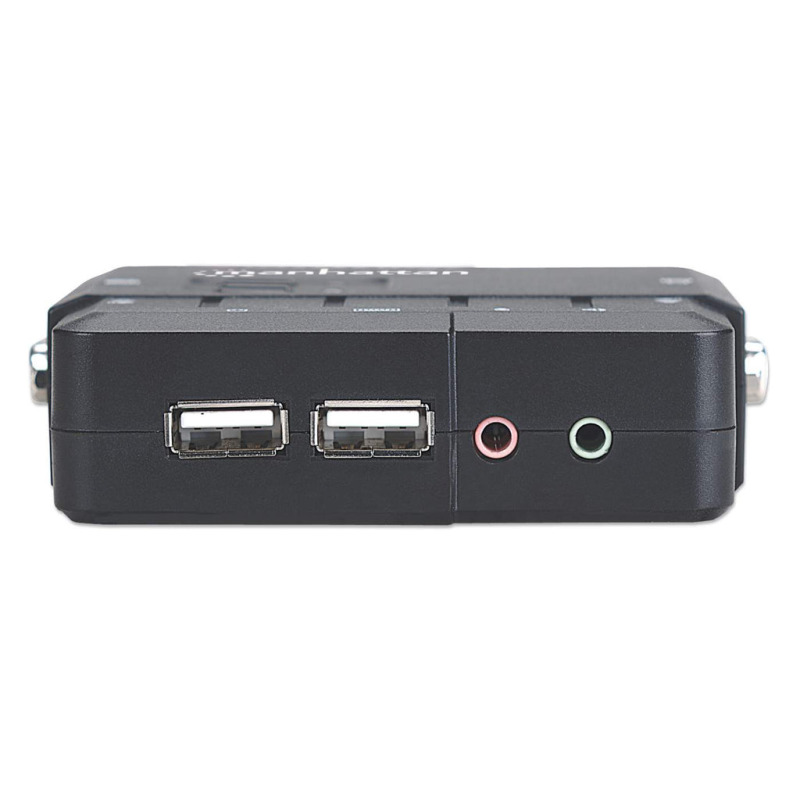 SWITCH KVM ,MANHATTAN,151252, DESKTOP USB 2:1 CON CABLES+AUDIO image 4